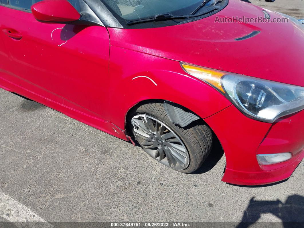 2013 Hyundai Veloster Mix Red vin: KMHTC6AD7DU162663