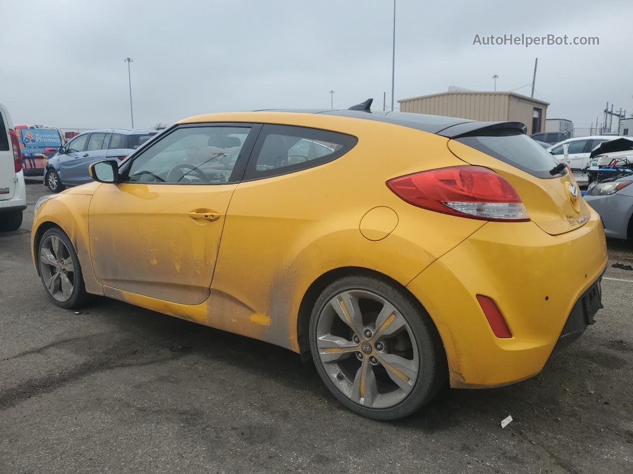 2013 Hyundai Veloster Золотой vin: KMHTC6AD7DU165062