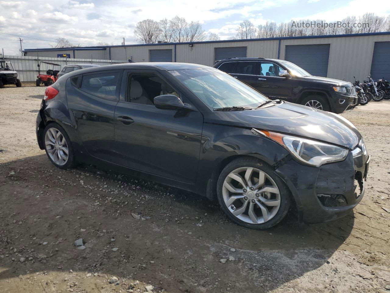 2013 Hyundai Veloster  Black vin: KMHTC6AD8DU089111