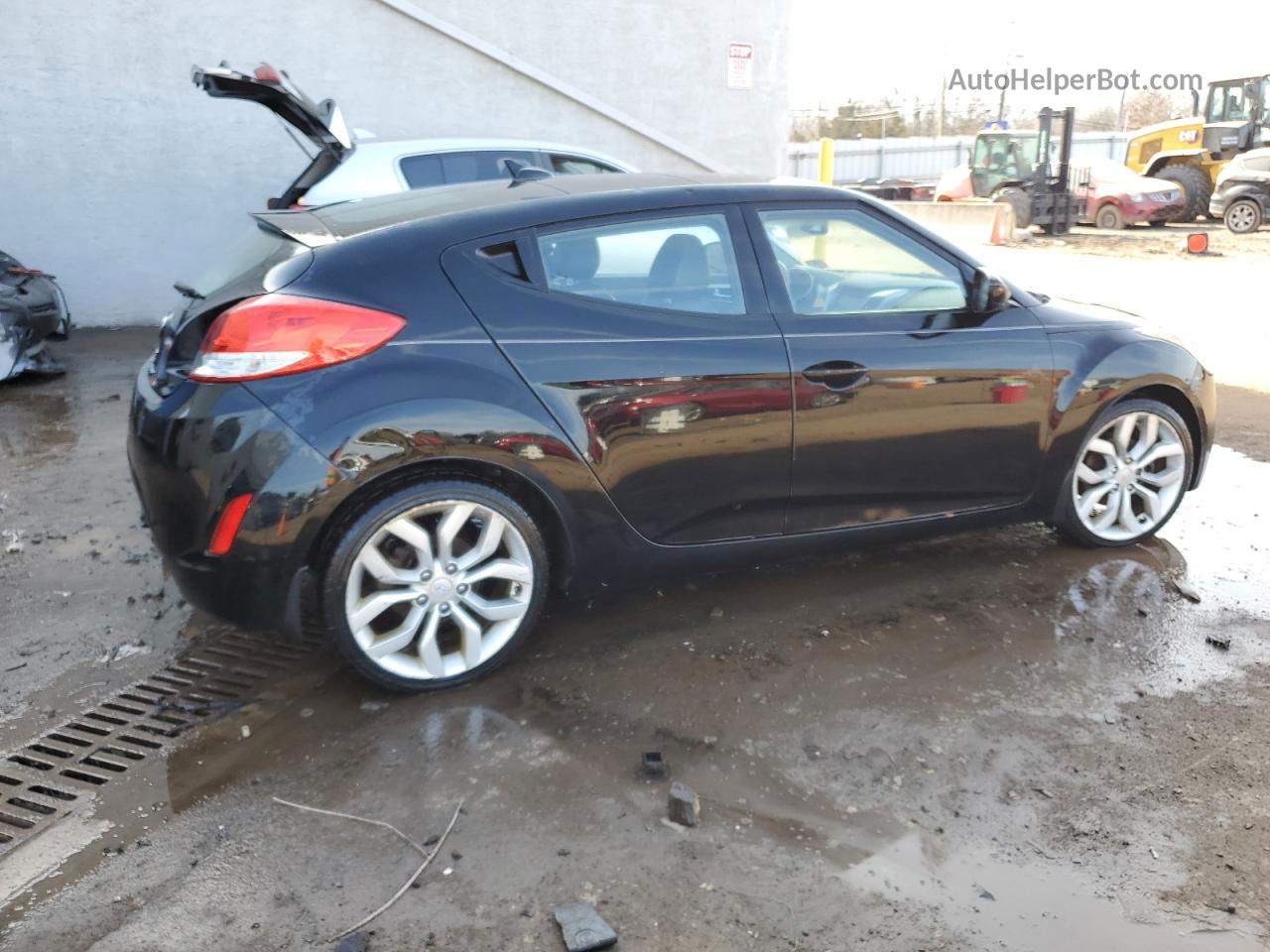 2013 Hyundai Veloster  Черный vin: KMHTC6AD8DU120924