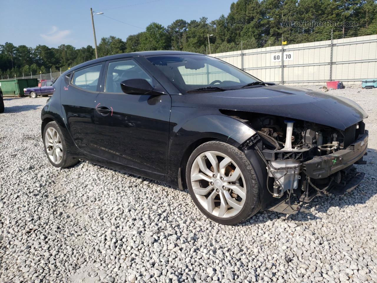 2013 Hyundai Veloster  Black vin: KMHTC6AD8DU124004