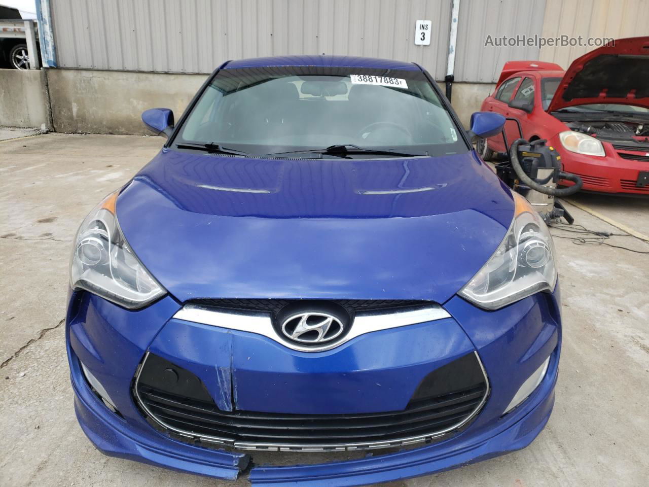 2013 Hyundai Veloster  Blue vin: KMHTC6AD8DU162218