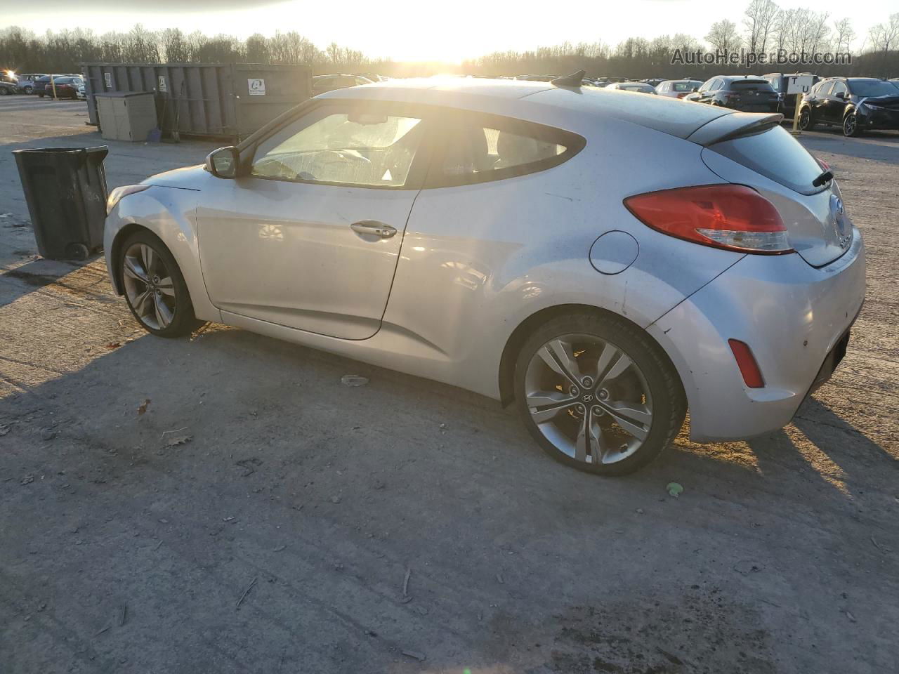 2013 Hyundai Veloster  Silver vin: KMHTC6AD8DU167189