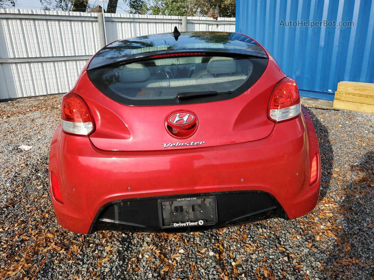 2013 Hyundai Veloster  Красный vin: KMHTC6AD8DU171212