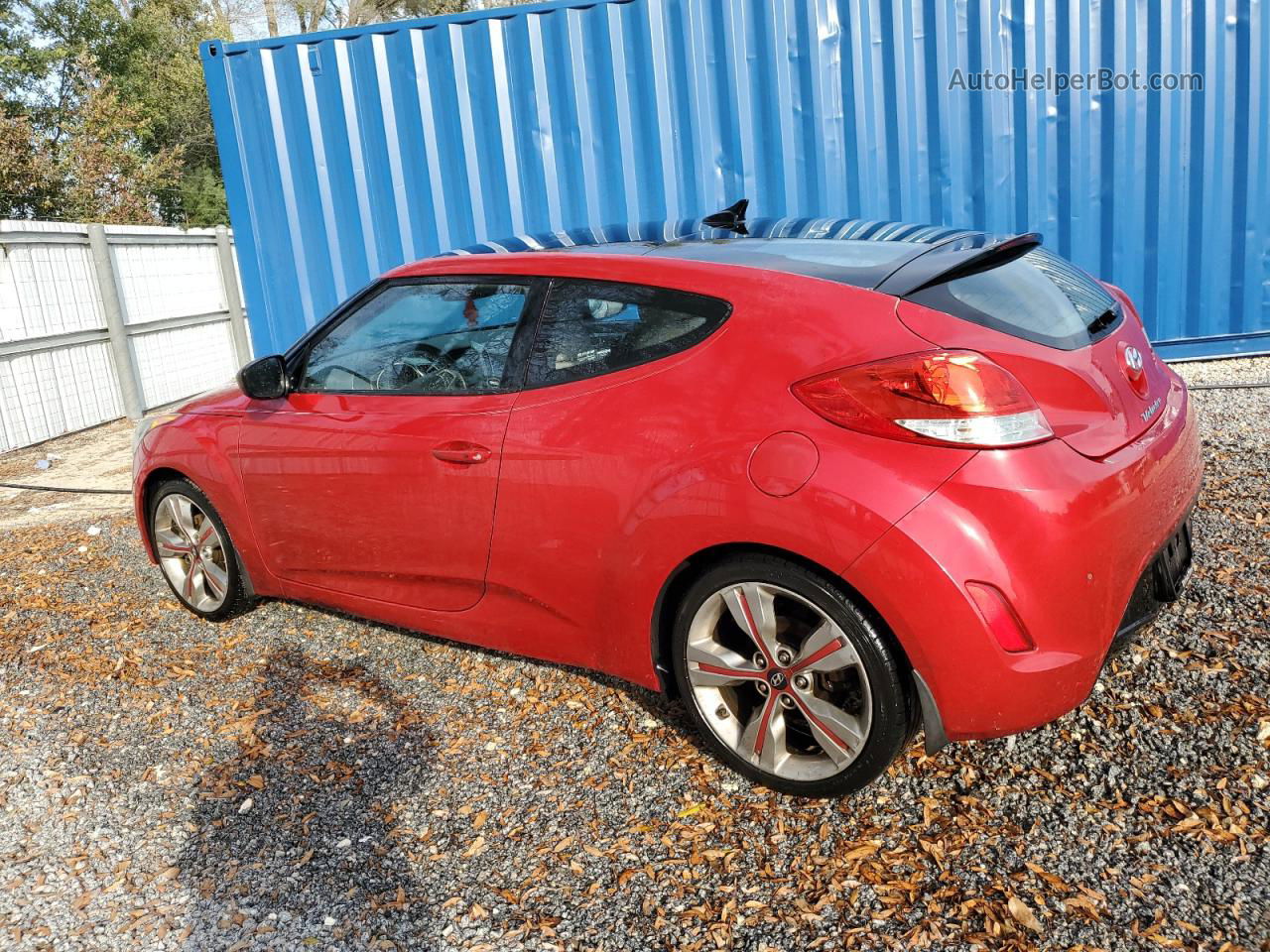 2013 Hyundai Veloster  Red vin: KMHTC6AD8DU171212