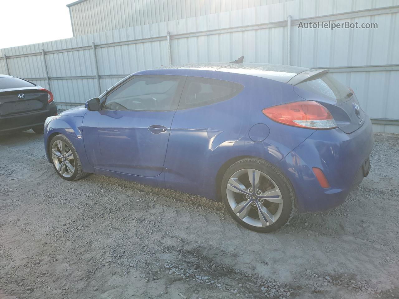 2013 Hyundai Veloster  Blue vin: KMHTC6AD9DU093250