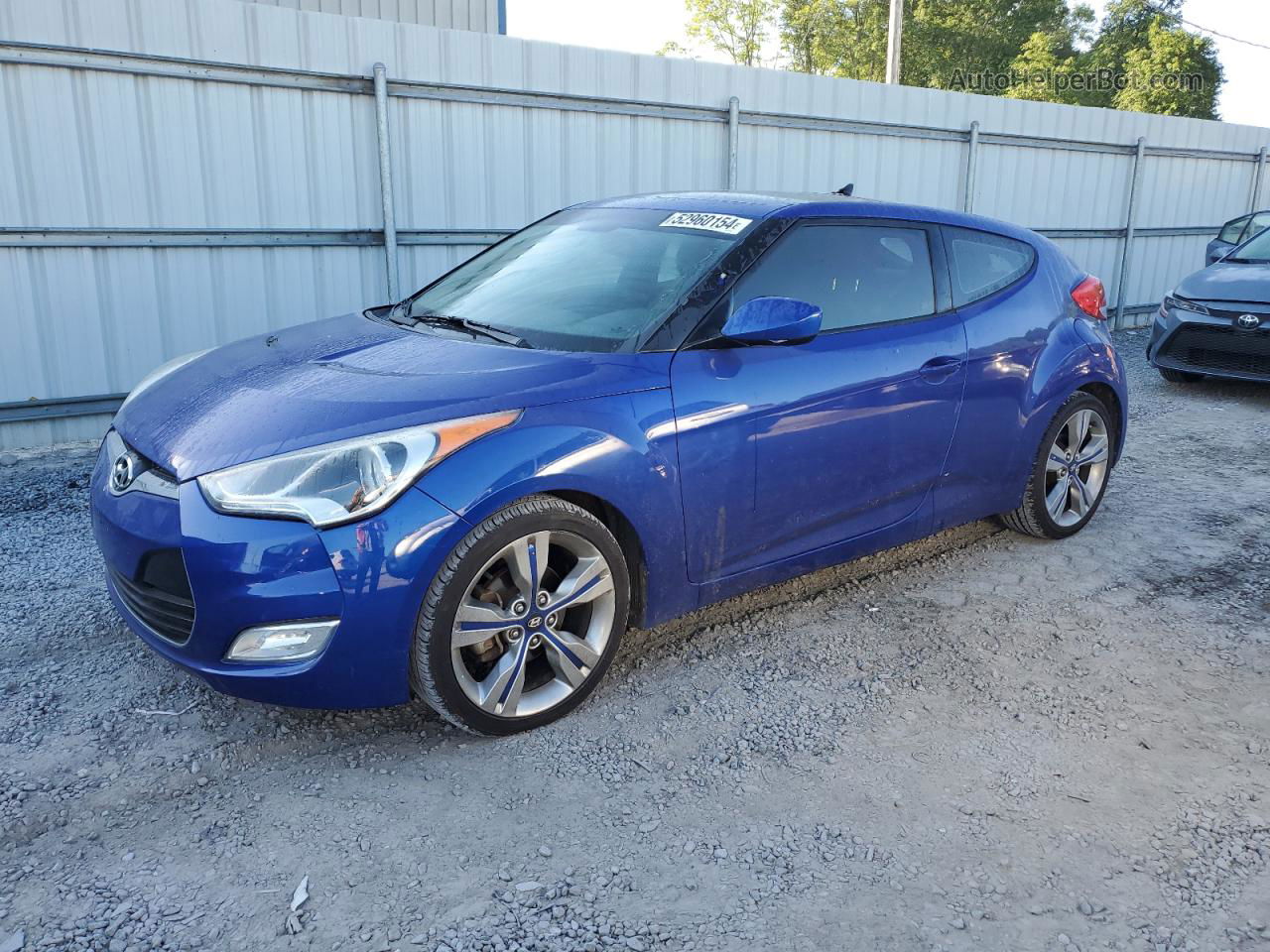 2013 Hyundai Veloster  Синий vin: KMHTC6AD9DU093250