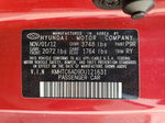 2013 Hyundai Veloster  Red vin: KMHTC6AD9DU121631