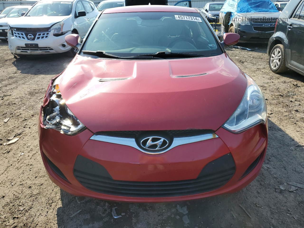 2013 Hyundai Veloster  Красный vin: KMHTC6AD9DU130586