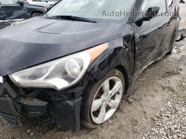 2013 Hyundai Veloster  Black vin: KMHTC6AD9DU134508