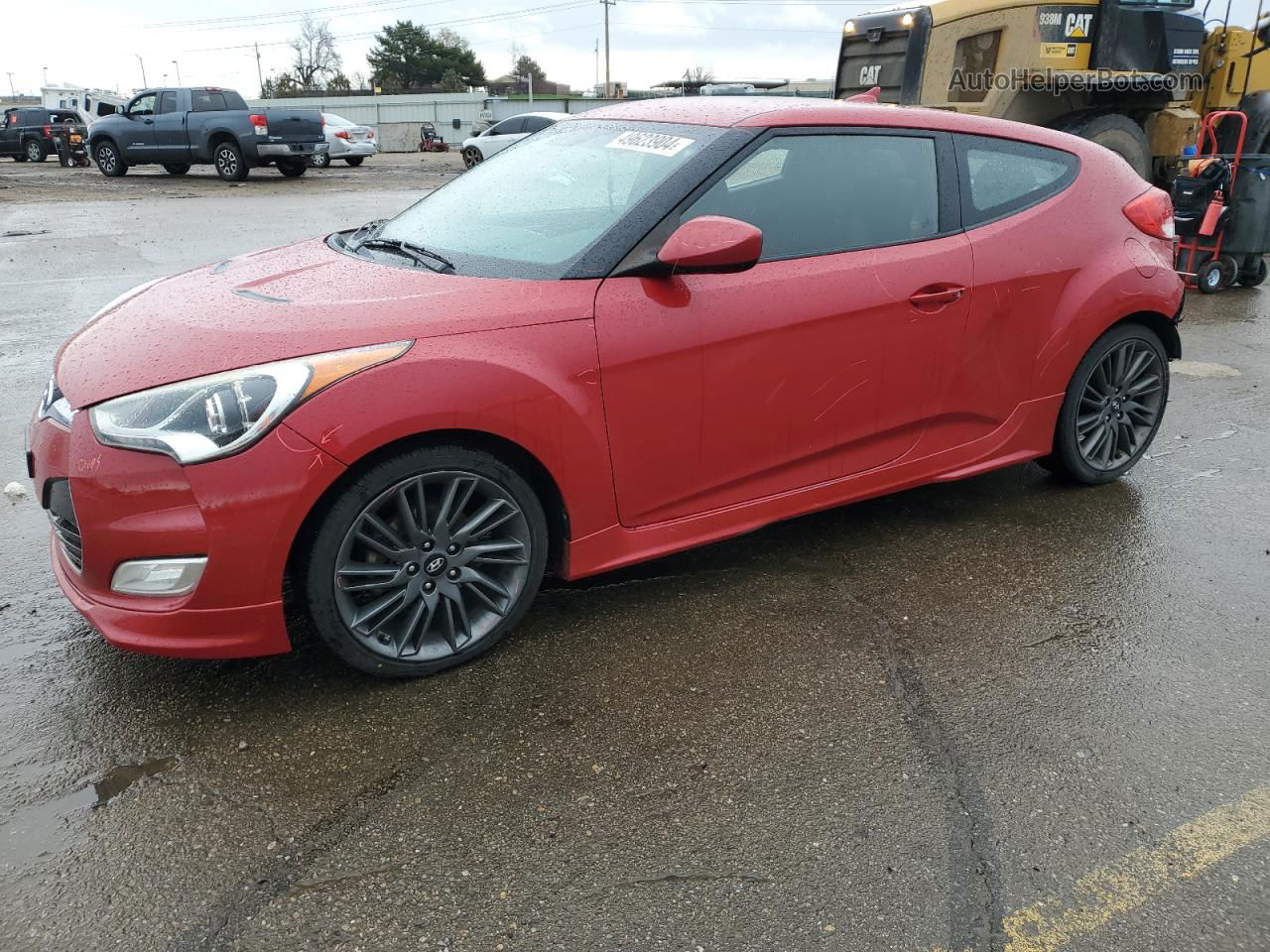 2013 Hyundai Veloster  Красный vin: KMHTC6AD9DU138185