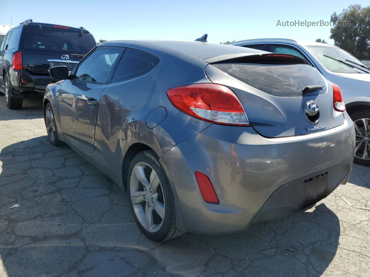 2013 Hyundai Veloster  Gray vin: KMHTC6AD9DU143936