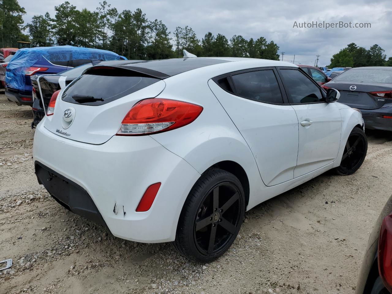 2013 Hyundai Veloster  White vin: KMHTC6AD9DU145864