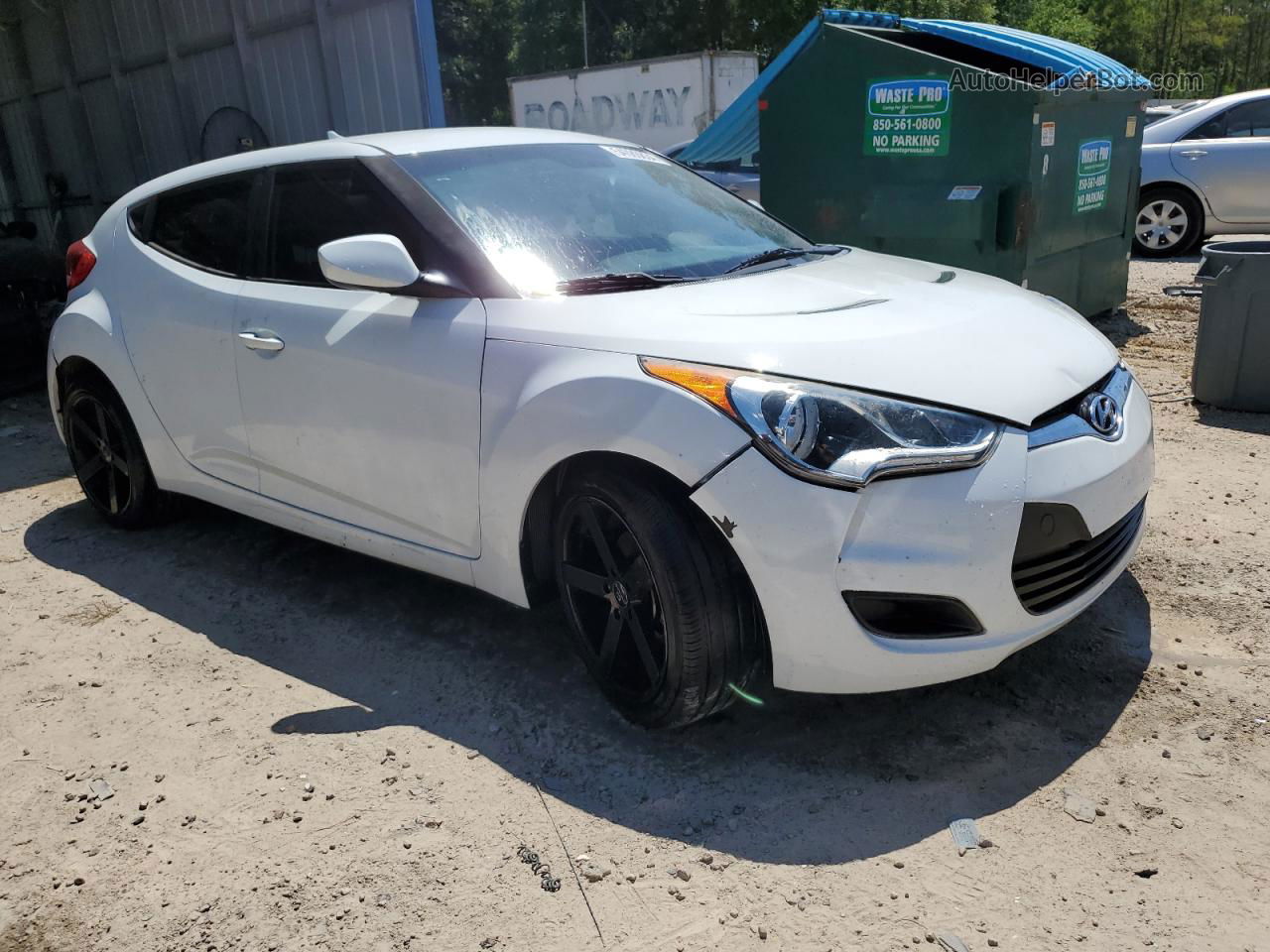 2013 Hyundai Veloster  Белый vin: KMHTC6AD9DU145864