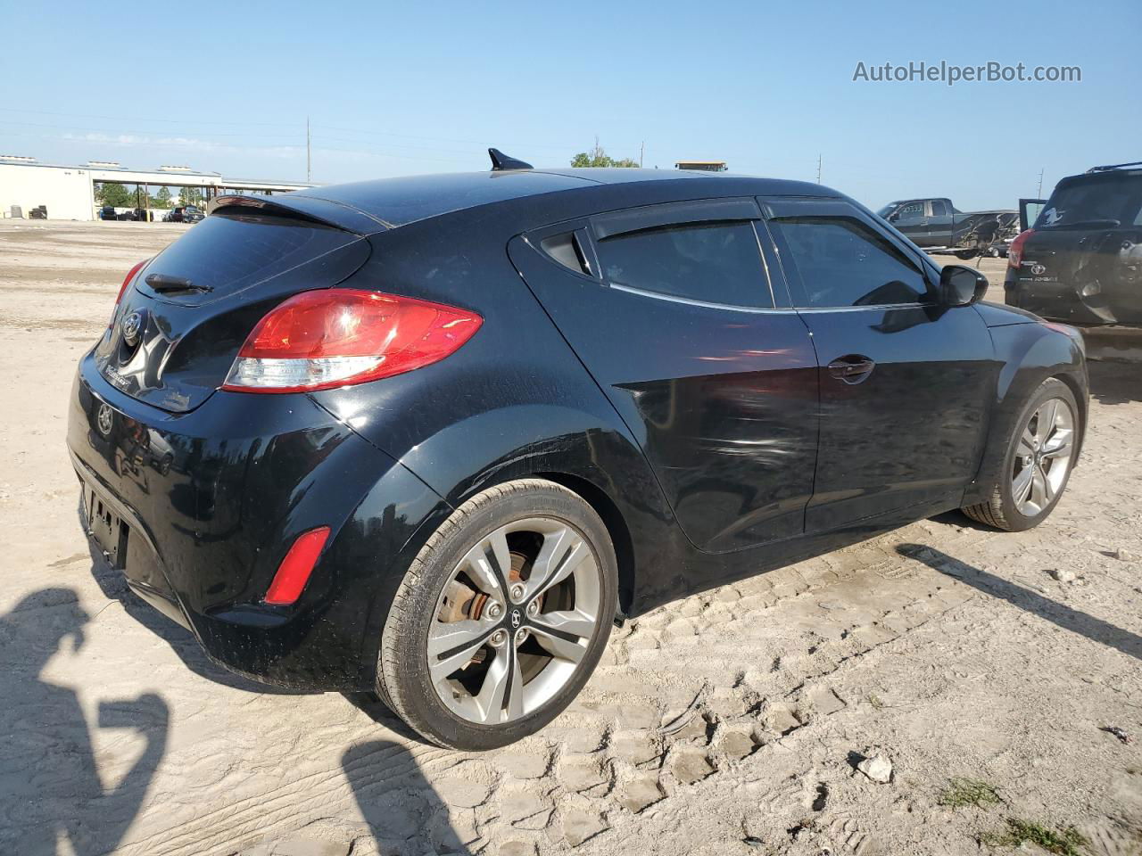 2013 Hyundai Veloster  Черный vin: KMHTC6AD9DU147579