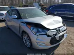 2013 Hyundai Veloster Base W/black Silver vin: KMHTC6AD9DU164902