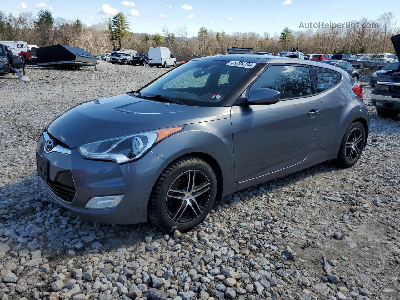 2013 Hyundai Veloster  Gray vin: KMHTC6AD9DU172398