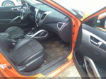 2013 Hyundai Veloster W/black Int Orange vin: KMHTC6ADXDU086744