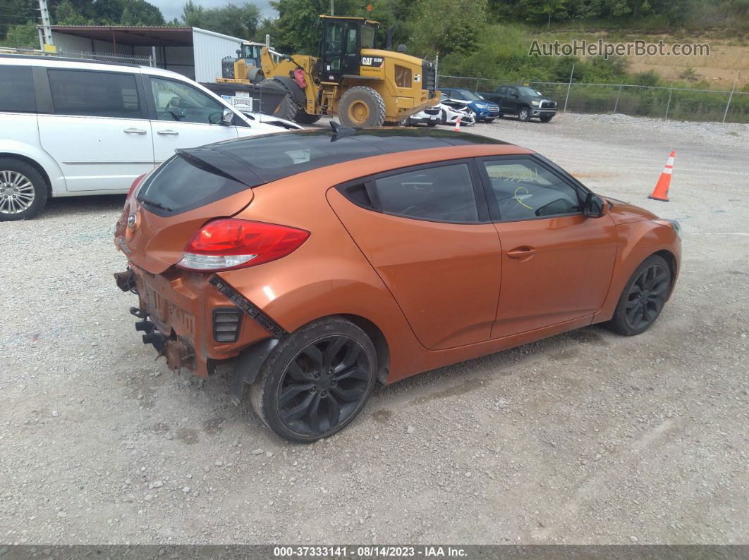 2013 Hyundai Veloster W/black Int Orange vin: KMHTC6ADXDU086744