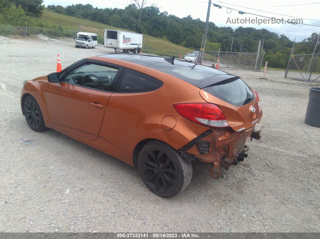 2013 Hyundai Veloster W/black Int Orange vin: KMHTC6ADXDU086744