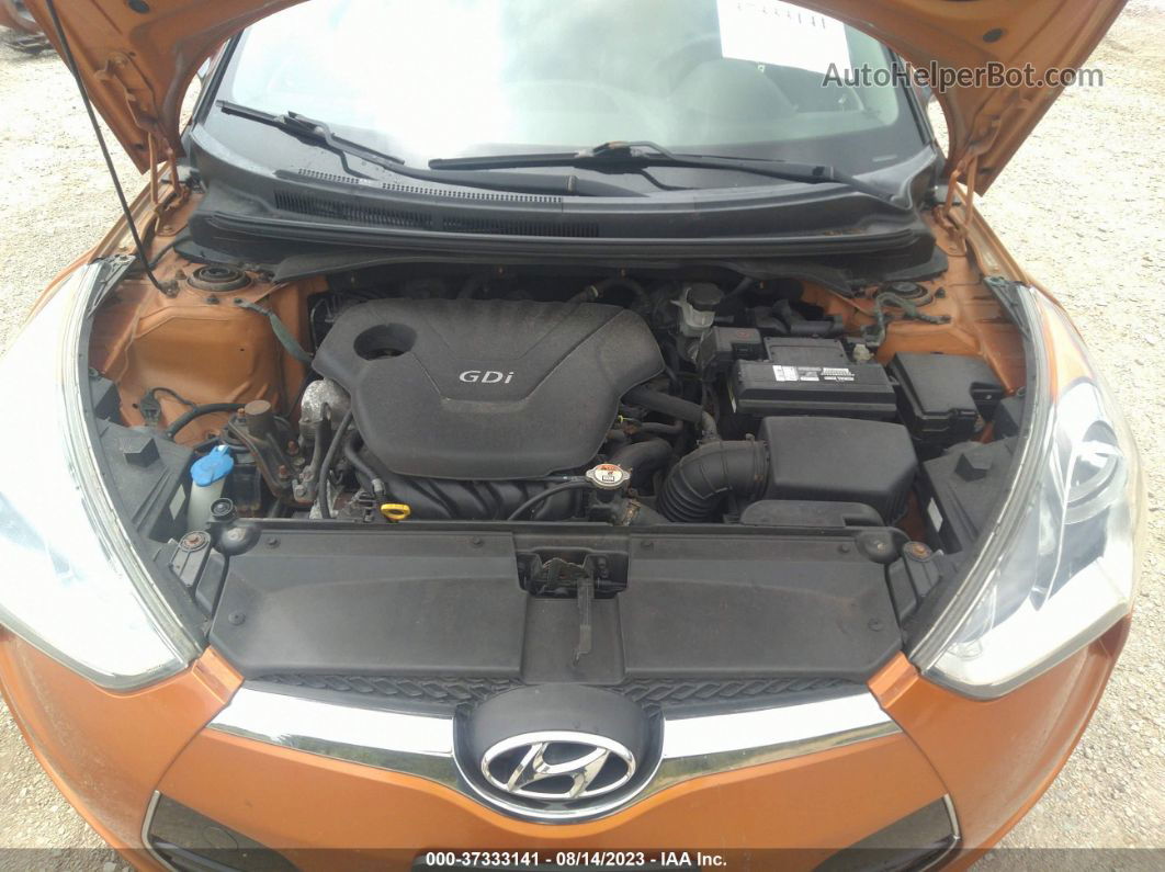 2013 Hyundai Veloster W/black Int Orange vin: KMHTC6ADXDU086744