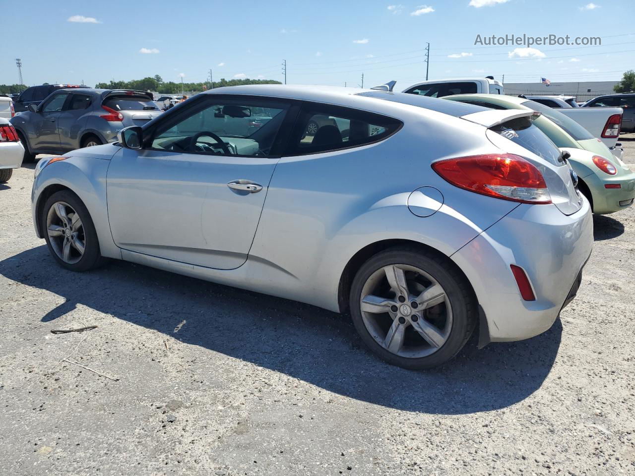 2013 Hyundai Veloster  Silver vin: KMHTC6ADXDU088879