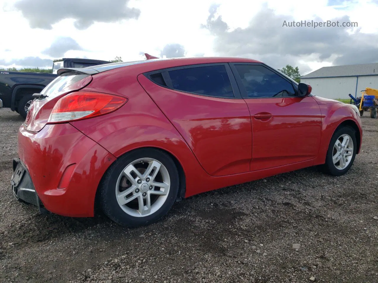 2013 Hyundai Veloster  Red vin: KMHTC6ADXDU097033