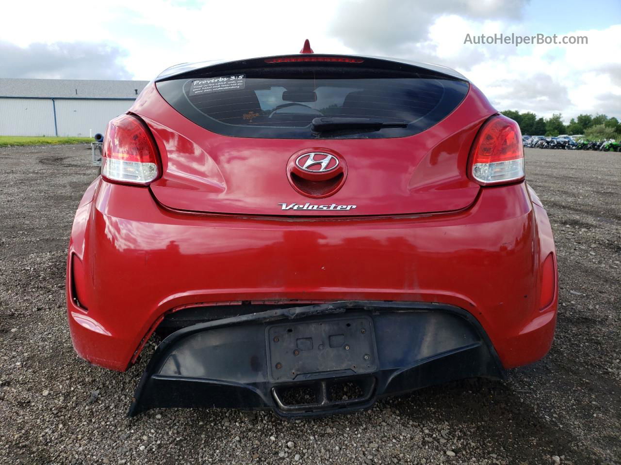 2013 Hyundai Veloster  Red vin: KMHTC6ADXDU097033