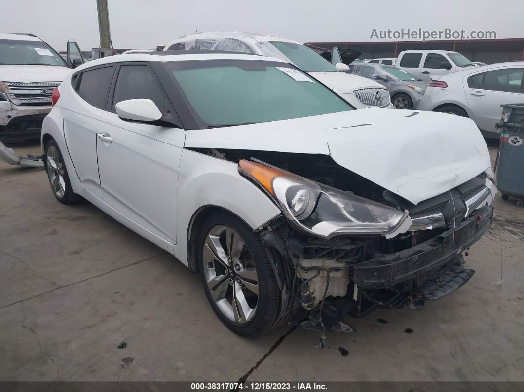 2013 Hyundai Veloster Gray Int Белый vin: KMHTC6ADXDU113666