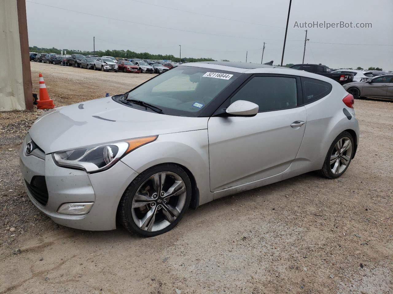 2013 Hyundai Veloster  Серебряный vin: KMHTC6ADXDU118768