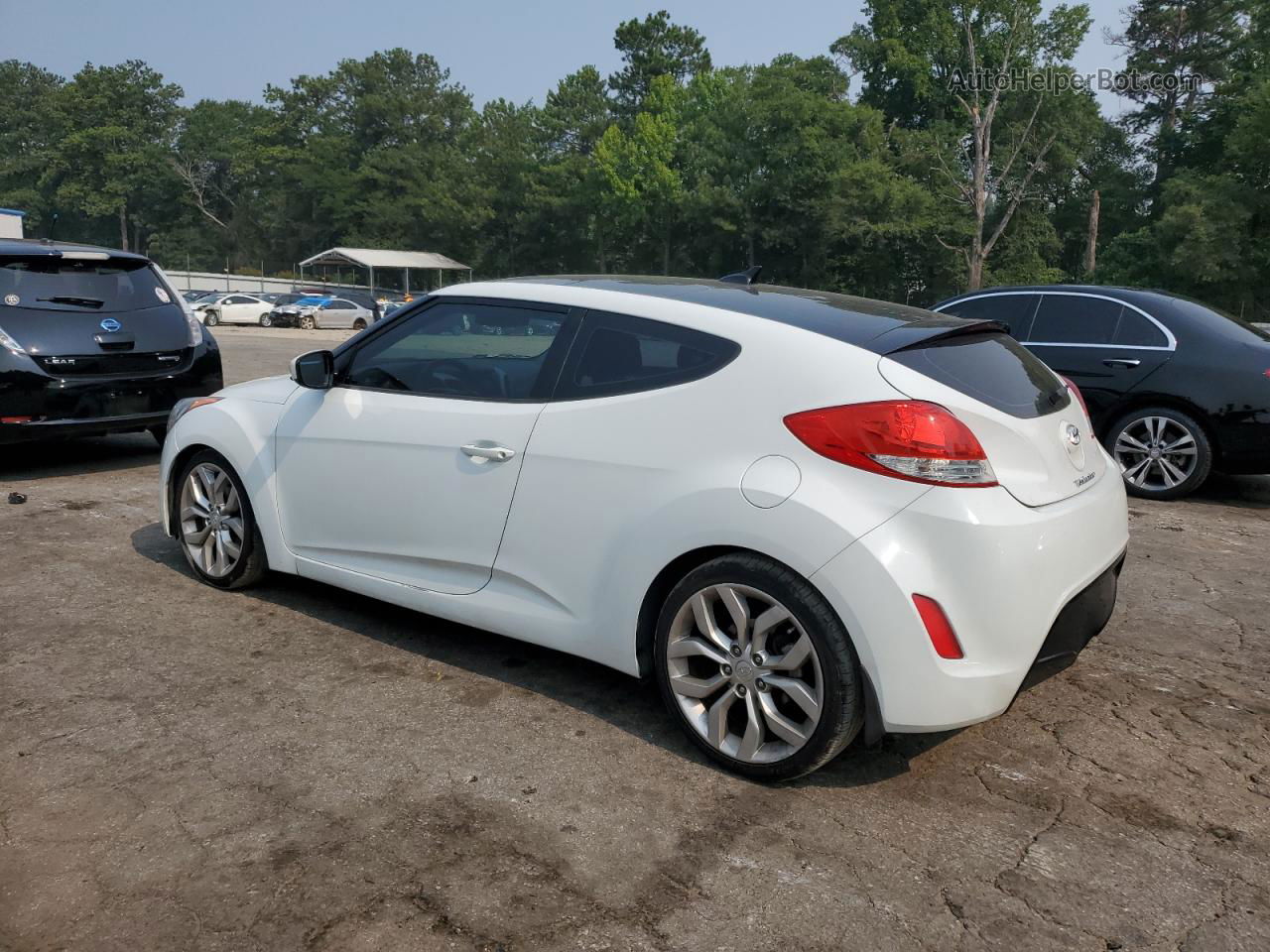 2013 Hyundai Veloster  White vin: KMHTC6ADXDU129608