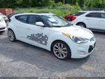 2013 Hyundai Veloster Base W/gray White vin: KMHTC6ADXDU138874