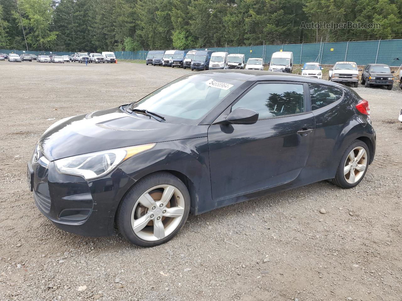 2013 Hyundai Veloster  Черный vin: KMHTC6ADXDU160910