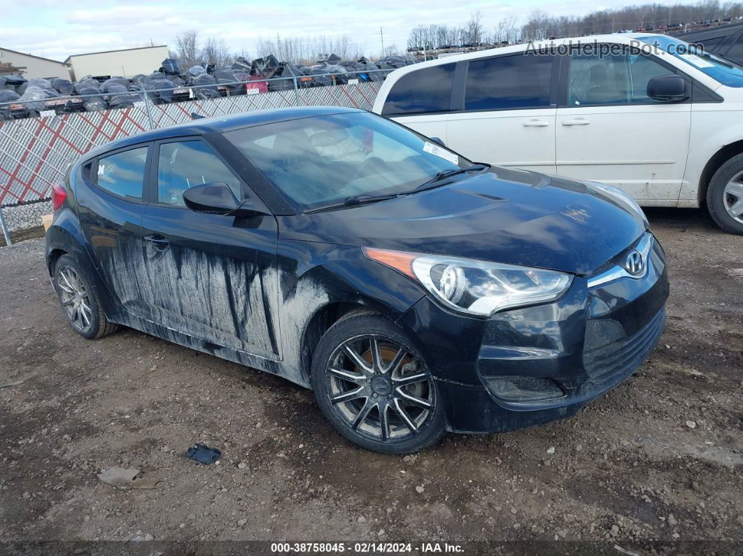 2013 Hyundai Veloster Base W/gray Черный vin: KMHTC6ADXDU170918