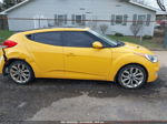 2013 Hyundai Veloster Base W/black Yellow vin: KMHTC6ADXDU173091