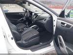 2013 Hyundai Veloster Base W/black White vin: KMHTC6ADXDU177304