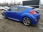 2013 Hyundai Veloster Turbo Blue vin: KMHTC6AE0DU095512