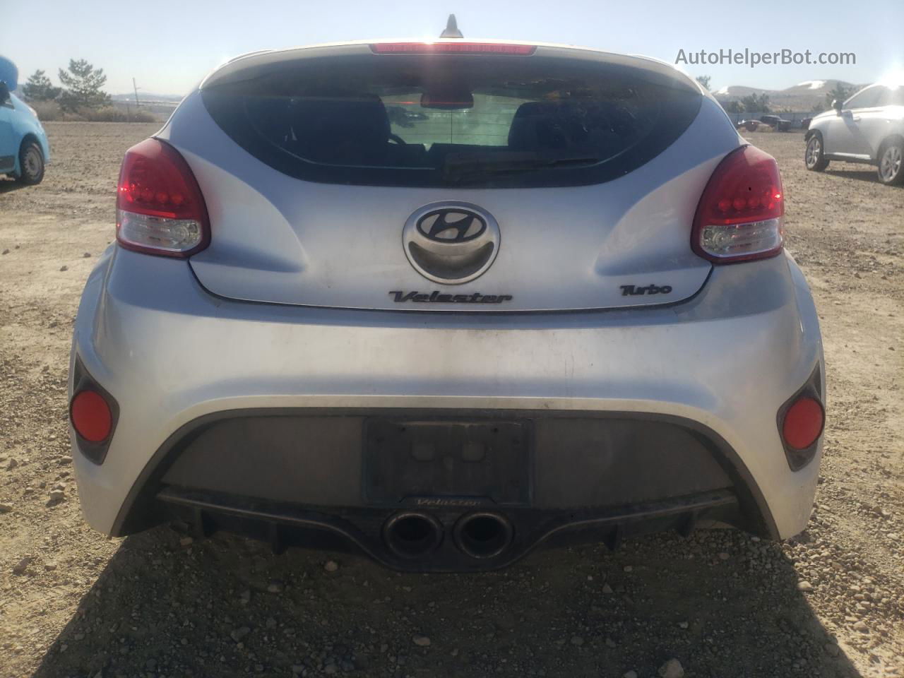 2013 Hyundai Veloster Turbo Silver vin: KMHTC6AE0DU108243