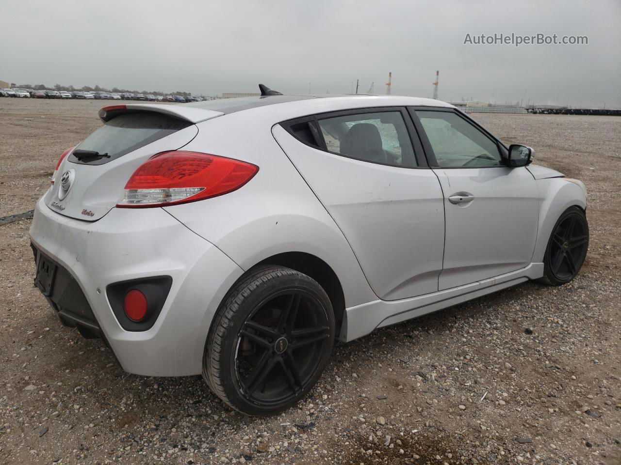 2013 Hyundai Veloster Turbo Серебряный vin: KMHTC6AE0DU122255