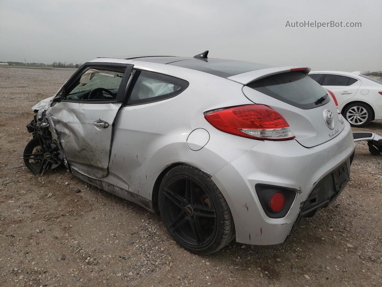 2013 Hyundai Veloster Turbo Серебряный vin: KMHTC6AE0DU122255