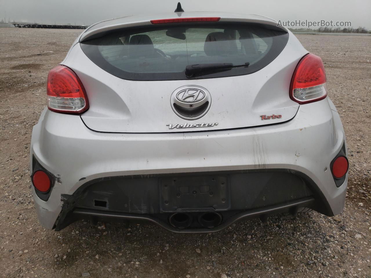 2013 Hyundai Veloster Turbo Серебряный vin: KMHTC6AE0DU122255