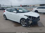 2013 Hyundai Veloster Turbo W/black White vin: KMHTC6AE0DU161721