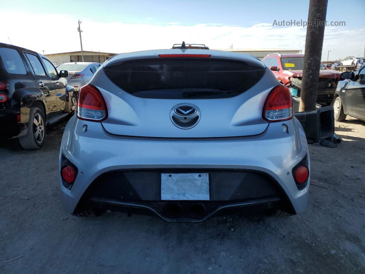 2013 Hyundai Veloster Turbo White vin: KMHTC6AE0DU170614