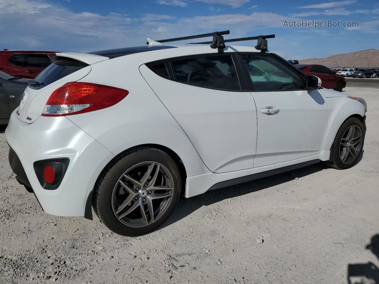 2013 Hyundai Veloster Turbo White vin: KMHTC6AE0DU173013