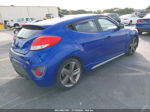 2013 Hyundai Veloster Turbo W/black Blue vin: KMHTC6AE1DU118926