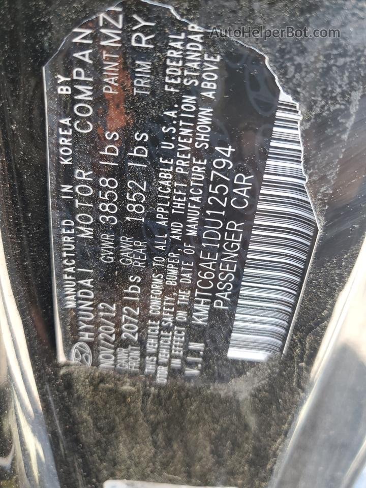 2013 Hyundai Veloster Turbo Черный vin: KMHTC6AE1DU125794
