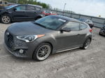 2013 Hyundai Veloster Turbo Gray vin: KMHTC6AE1DU138321