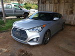 2013 Hyundai Veloster Turbo Silver vin: KMHTC6AE1DU146581