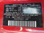 2013 Hyundai Veloster Turbo Red vin: KMHTC6AE1DU171321