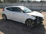 2013 Hyundai Veloster Turbo White vin: KMHTC6AE1DU179791